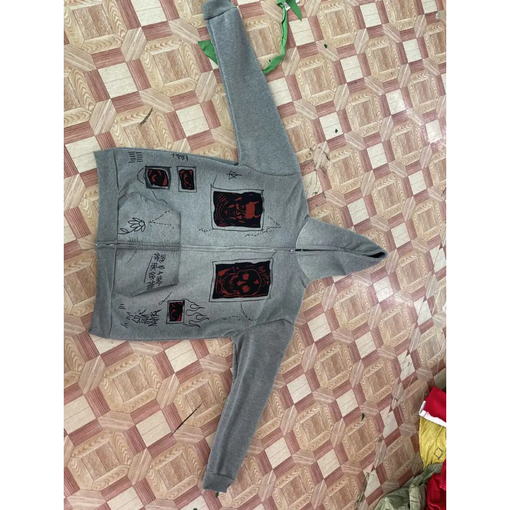 Street Retro Y2g Men’s And Women’s Devil Print Sweater