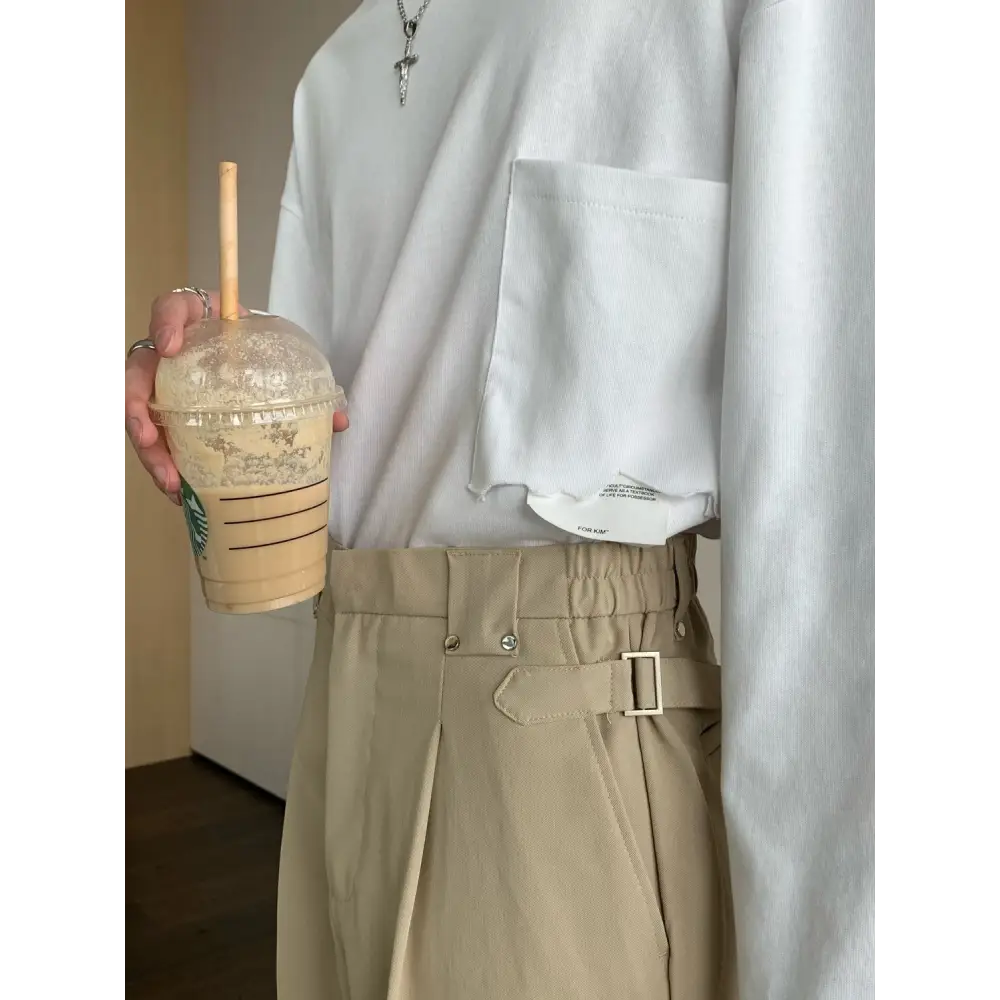 Suit Trousers Men’s Formal Wear Casual Trousers Men’s Straight Trousers Men’s Solid Color Trousers Men