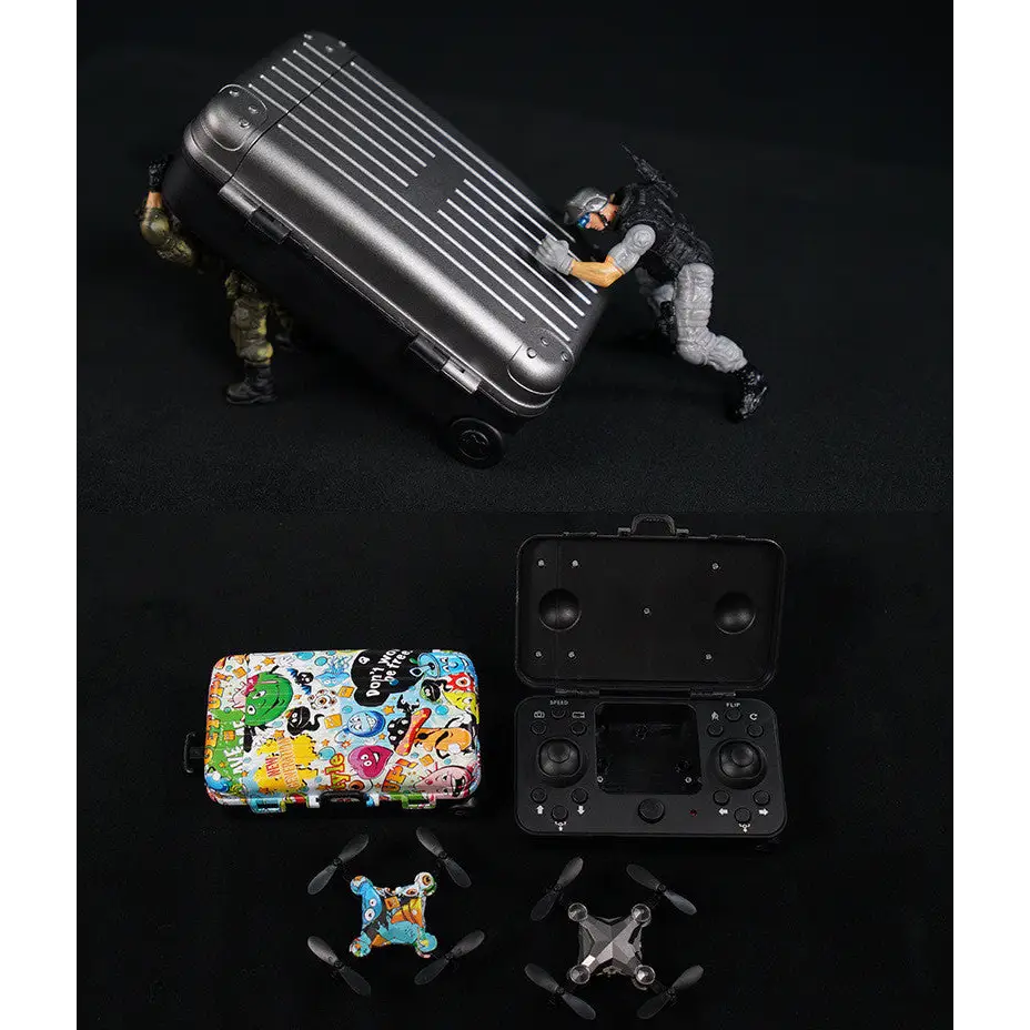 Suitcase Mini Drone Folding Aerial Photo Remote Control Plane - Beyond Trends Hub 