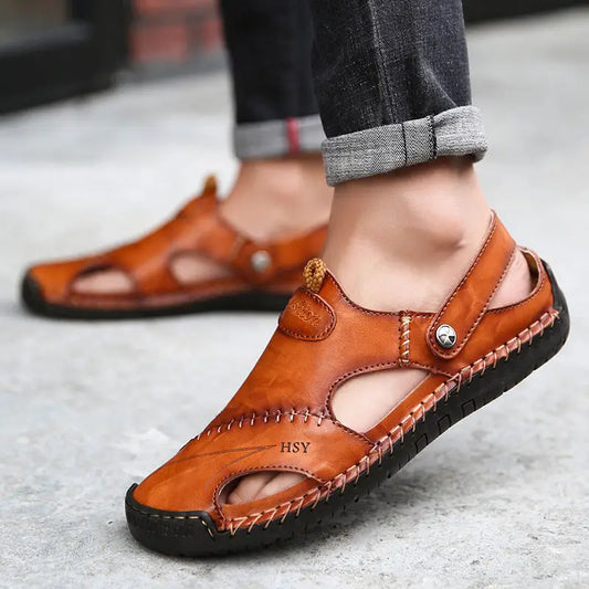 Summer Baotou Sandals Men Tide Soft Bottom Men Sandals And Slippers Casual All Match Outdoor Beach Shoes Beyond Trends Hub
