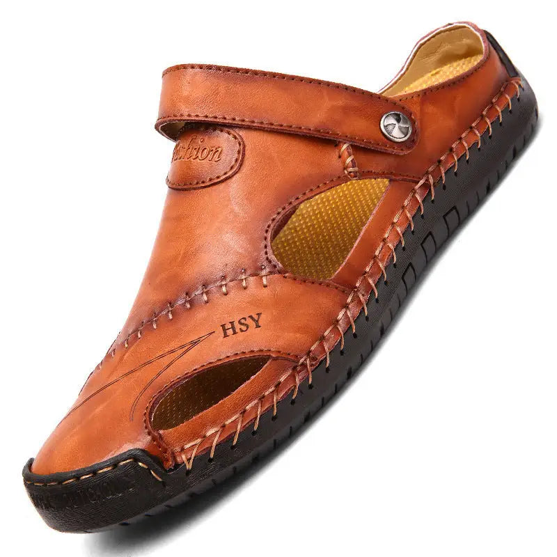 Summer Baotou Sandals Men Tide Soft Bottom Men Sandals And Slippers Casual All Match Outdoor Beach Shoes Beyond Trends Hub