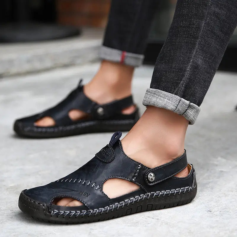 Summer Baotou Sandals Men Tide Soft Bottom Men Sandals And Slippers Casual All Match Outdoor Beach Shoes Beyond Trends Hub