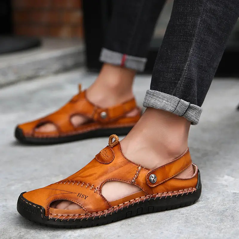 Summer Baotou Sandals Men Tide Soft Bottom Men Sandals And Slippers Casual All Match Outdoor Beach Shoes Beyond Trends Hub