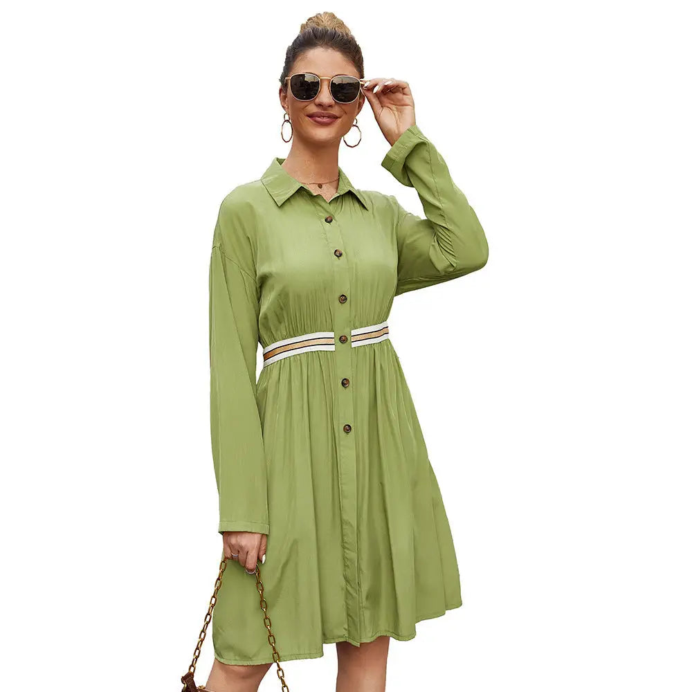 summer dresses women clothes casual ladies dress - Green / L