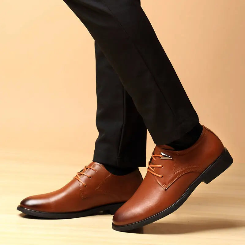Summer high-end men's leather shoes leather Beyond Trends Hub