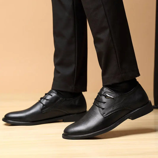 Summer high-end men's leather shoes leather Beyond Trends Hub