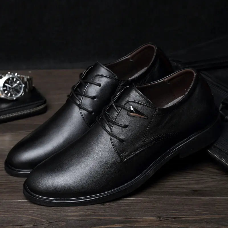 Summer high-end men's leather shoes leather Beyond Trends Hub