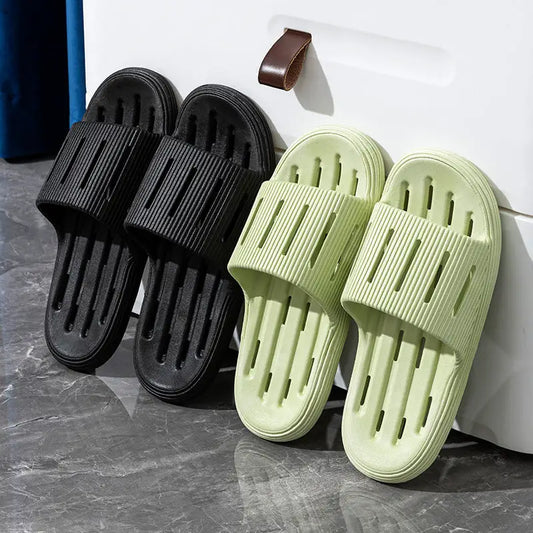 Summer Home Slippers With Hollow Sole Design Non-slip Floor Bathroom Slipper For Women Men's House Shoes Beyond Trends Hub