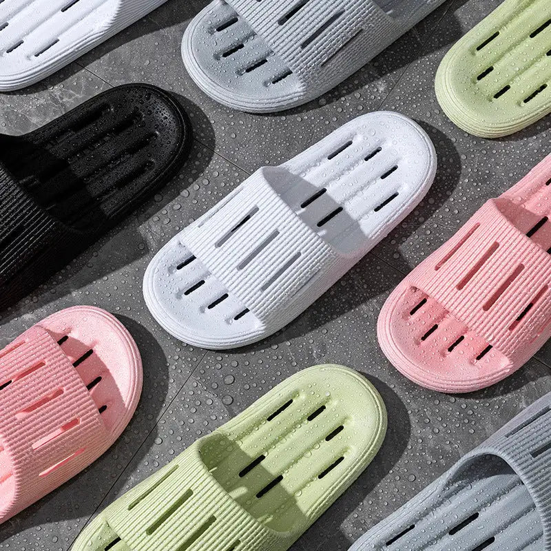 Summer Home Slippers With Hollow Sole Design Non-slip Floor Bathroom Slipper For Women Men's House Shoes Beyond Trends Hub