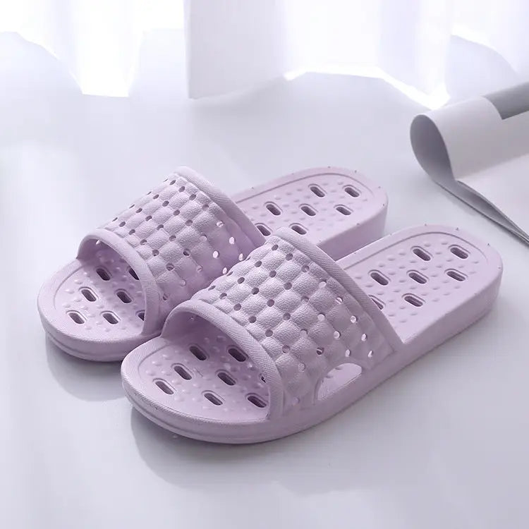 Summer House Shoes Non-slip Hollow Sole Design Floor Bathroom Slipper For Women Men Beyond Trends Hub