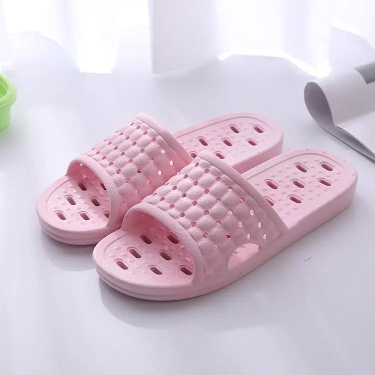 Summer House Shoes Non-slip Hollow Sole Design Floor Bathroom Slipper For Women Men Beyond Trends Hub