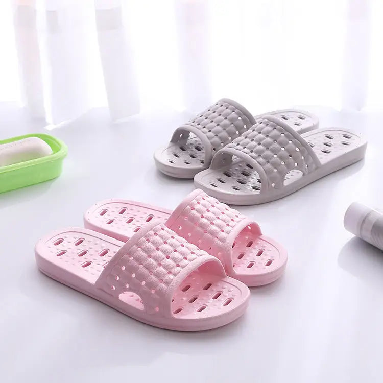 Summer House Shoes Non-slip Hollow Sole Design Floor Bathroom Slipper For Women Men Beyond Trends Hub