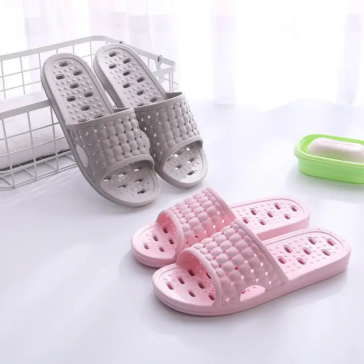 Summer House Shoes Non-slip Hollow Sole Design Floor Bathroom Slipper For Women Men Beyond Trends Hub