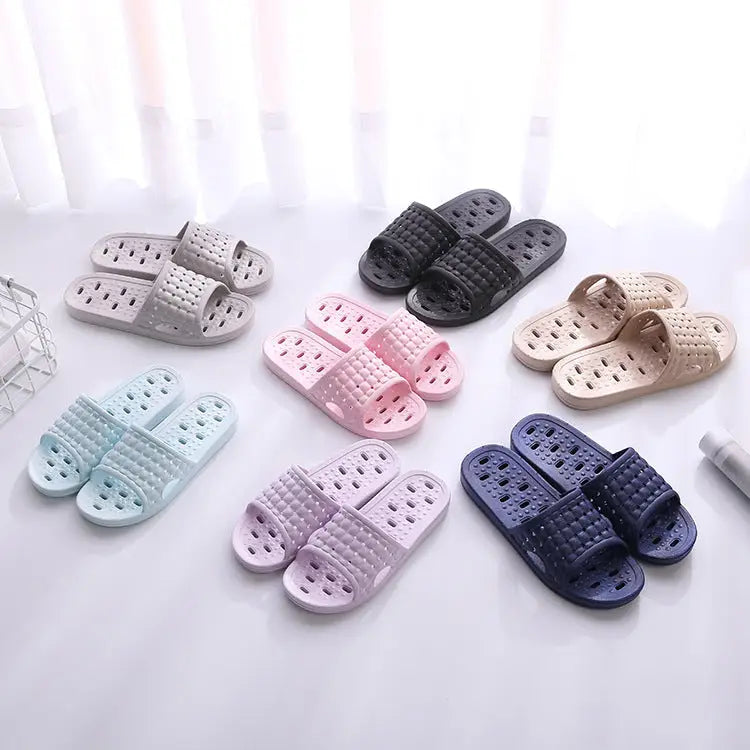 Summer House Shoes Non-slip Hollow Sole Design Floor Bathroom Slipper For Women Men Beyond Trends Hub