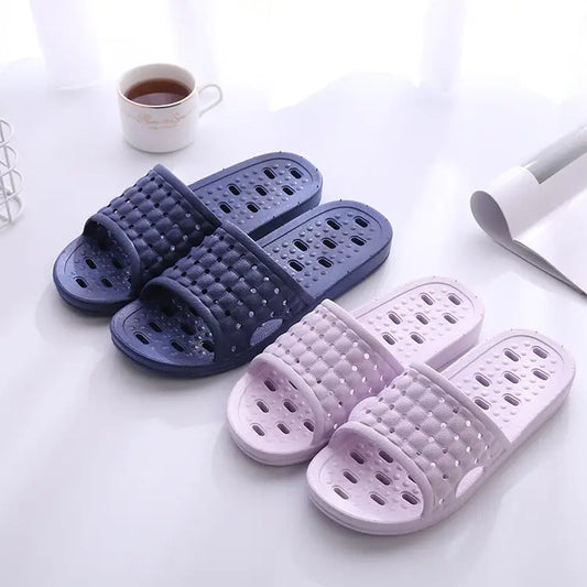 Summer House Shoes Non-slip Hollow Sole Design Floor Bathroom Slipper For Women Men Beyond Trends Hub