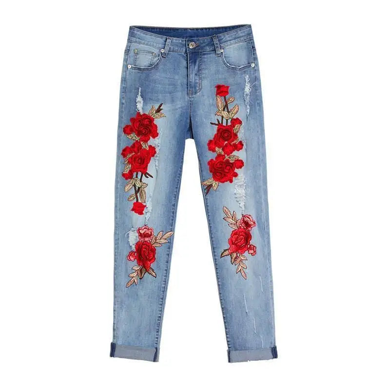 Summer Long Jeans Loose Women Hole Pants Plus Size Beyond Trends Hub