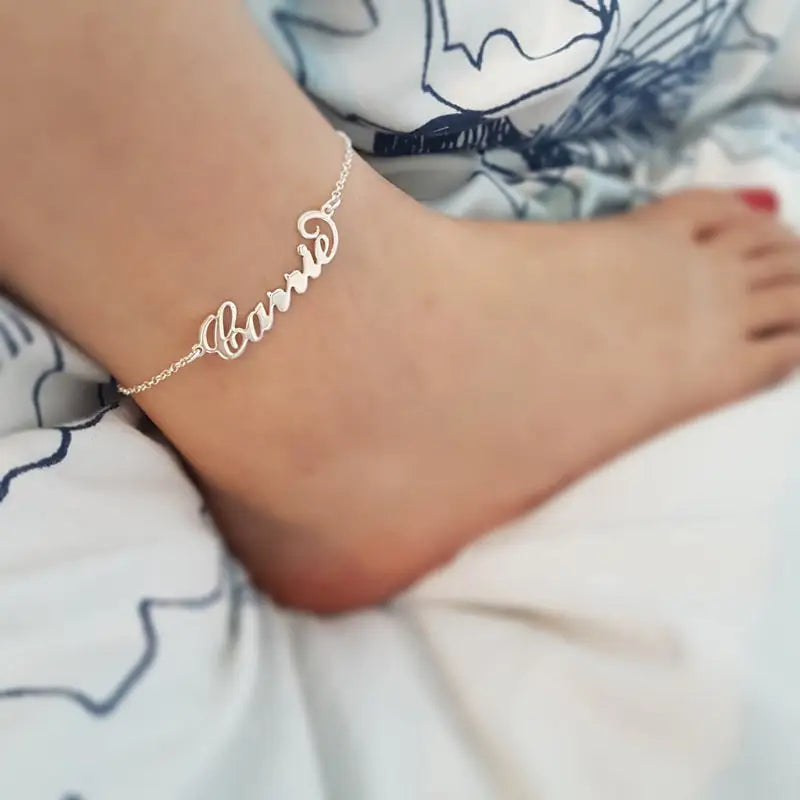 Summer Personalized Custom Name Anklets For Women Stainless Steel Cable Chain Gold Colour Sandy Beach Exquisite Jewelry Present Beyond Trends Hub