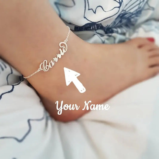Summer Personalized Custom Name Anklets For Women Stainless Steel Cable Chain Gold Colour Sandy Beach Exquisite Jewelry Present Beyond Trends Hub