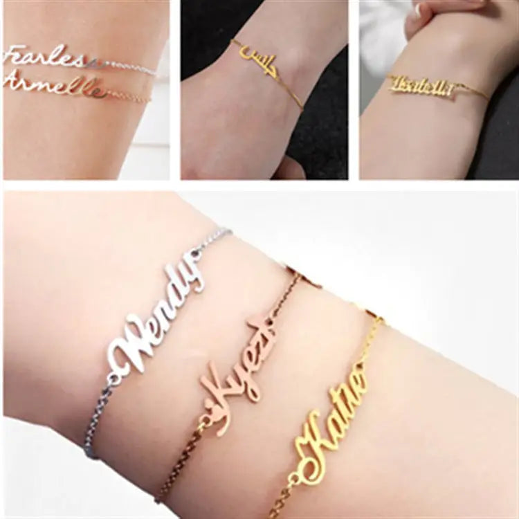 Summer Personalized Custom Name Anklets For Women Stainless Steel Cable Chain Gold Colour Sandy Beach Exquisite Jewelry Present Beyond Trends Hub