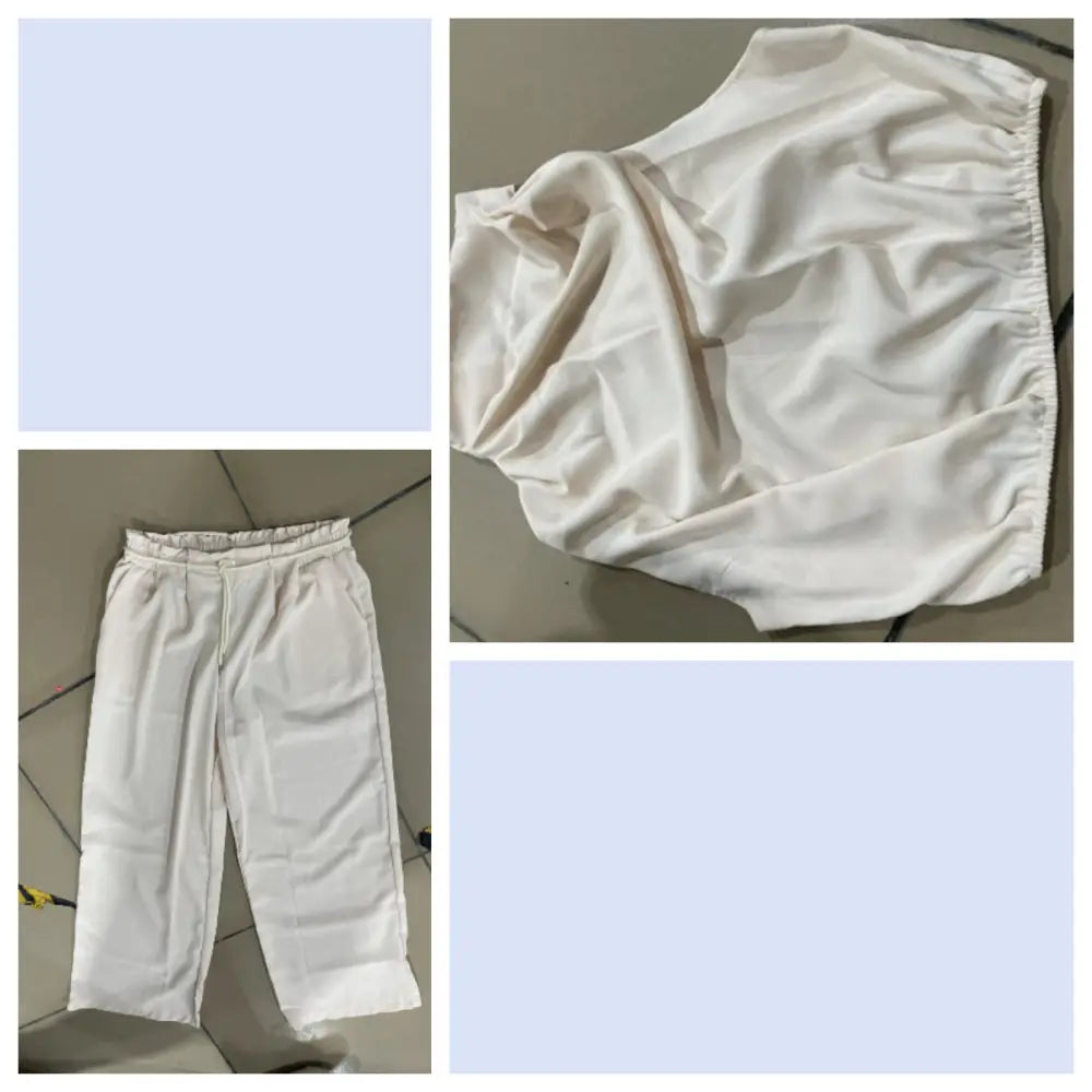 Summer Suits Casual Sleeveless Midriff-baring Top And Wide Leg Pants 2pcs Set Womens Clothing - Beyond Trends Hub 