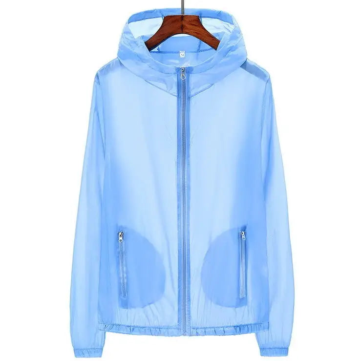 Sun Protection Clothing Men And Women Summer Loose Ultra-Thin Breathable Solid Color Tops Beyond Trends Hub