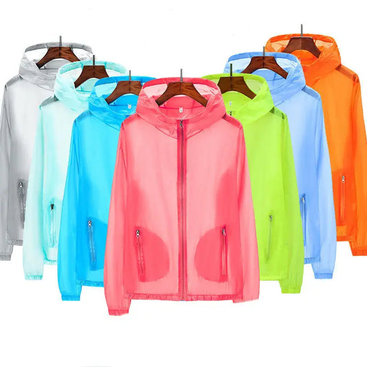 Sun Protection Clothing Men And Women Summer Loose Ultra-Thin Breathable Solid Color Tops Beyond Trends Hub