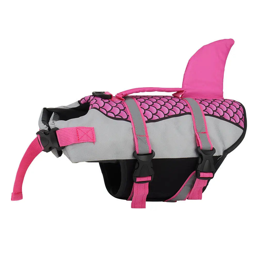 Swim Pet Dog Life Jacket Vest Clothes Life Vest Collar Harness Pets Swimming Summer Swimwear Scales Shark Pet Products Beyond Trends Hub