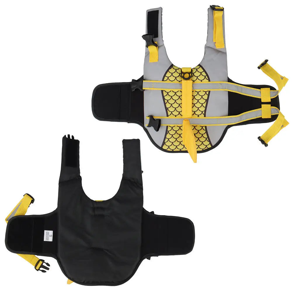 Swim Pet Dog Life Jacket Vest Clothes Life Vest Collar Harness Pets Swimming Summer Swimwear Scales Shark Pet Products Beyond Trends Hub