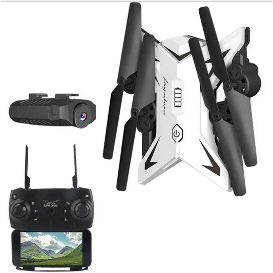 T-Rex RC Helicopter Drone with Camera HD 1080P WIFI FPV Selfie Drone Professional Foldable Quadcopter 20 Minutes Battery Life - Beyond Trends Hub 