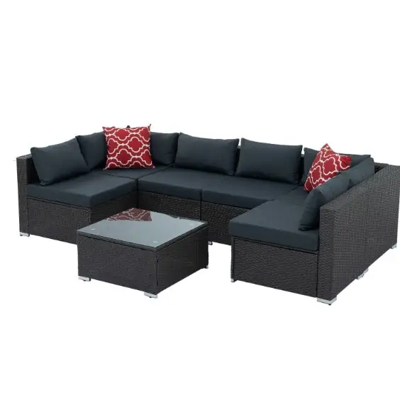 Tempered Glass Coffee Table - Dark gray - 5