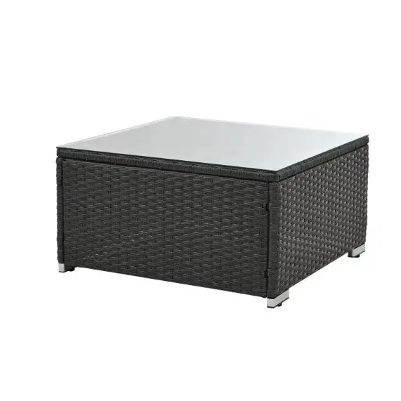 Tempered Glass Coffee Table - Dark gray - 5