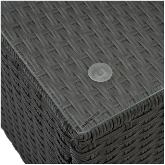 Tempered Glass Coffee Table - Dark gray - 5