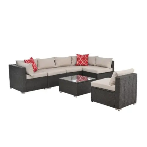 Tempered Glass Table - Dark Gray - 5