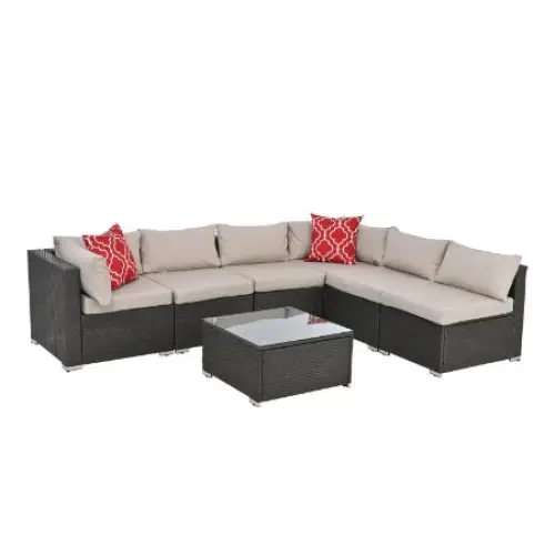 Tempered Glass Table - Dark Gray - 5