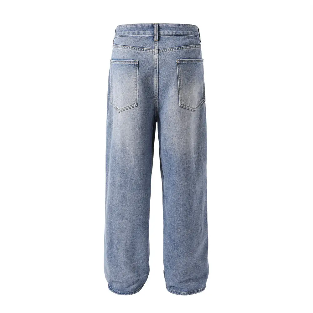 Tie-dye Gradient Denim Trousers Men
