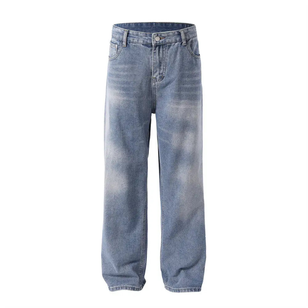 Tie-dye Gradient Denim Trousers Men - Blue / S
