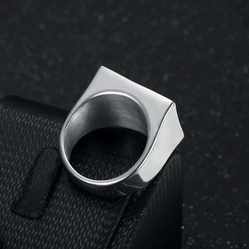 Titanium Steel Gold Plated Men’s Ring