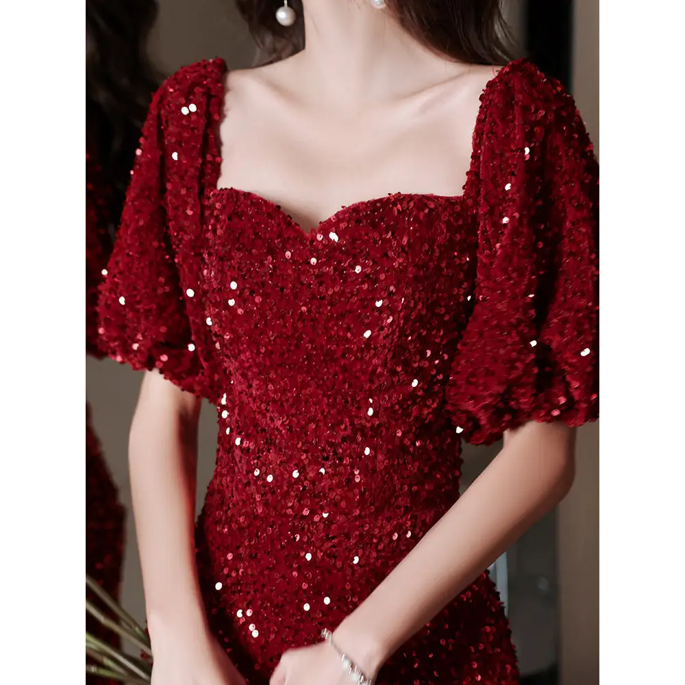 Toast Bridal Red Dresses Women Fishtail