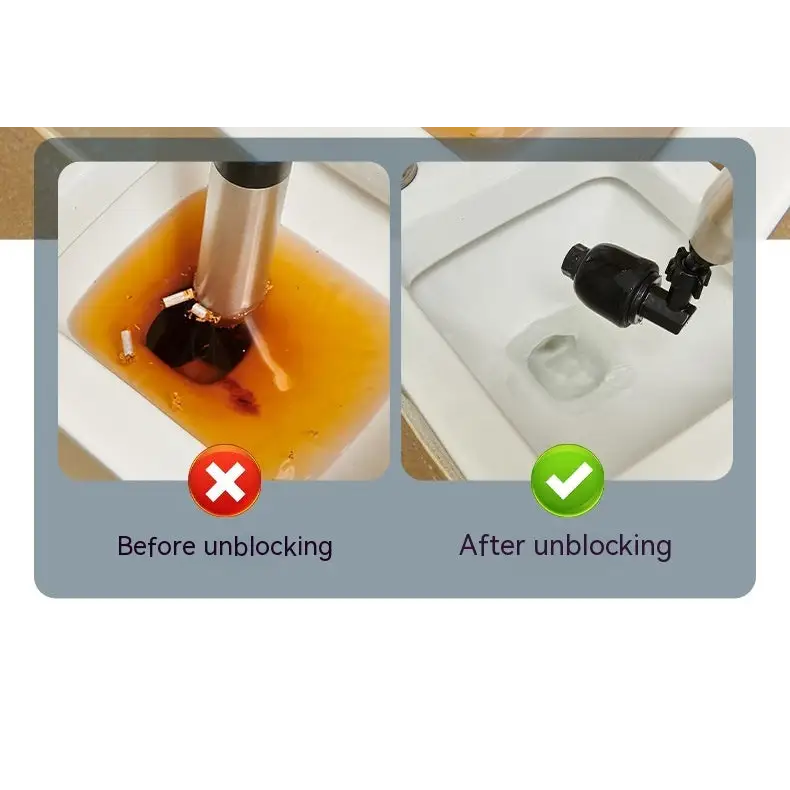 Toilet Household Pipe Unclogging Artifact Sewer Toilet Kitchen Dredging Tool Toilet Blocked Toilet Plunger Beyond Trends Hub