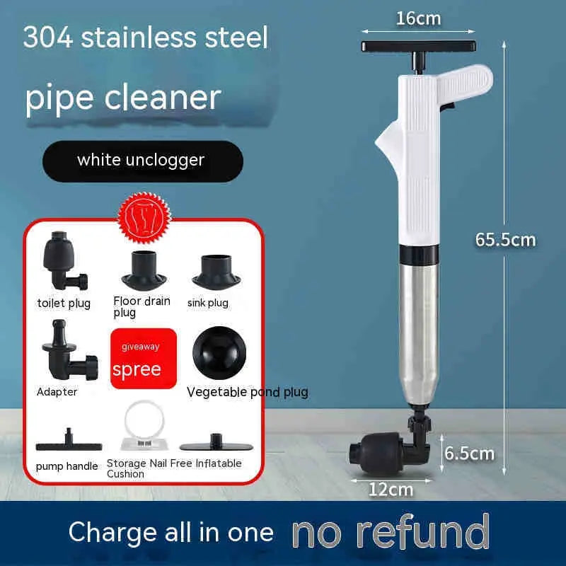 Toilet Household Pipe Unclogging Artifact Sewer Toilet Kitchen Dredging Tool Toilet Blocked Toilet Plunger Beyond Trends Hub