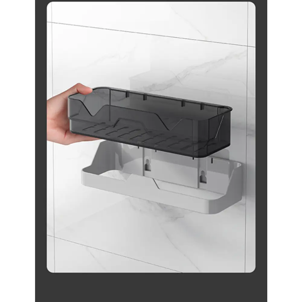 Toilet Rack Free Perforation Wall-Mounted Kitchen Bathroom Toilet Wall Toothbrush Cosmetic Storage Beyond Trends Hub