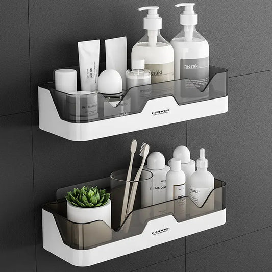 Toilet Rack Free Perforation Wall-Mounted Kitchen Bathroom Toilet Wall Toothbrush Cosmetic Storage Beyond Trends Hub