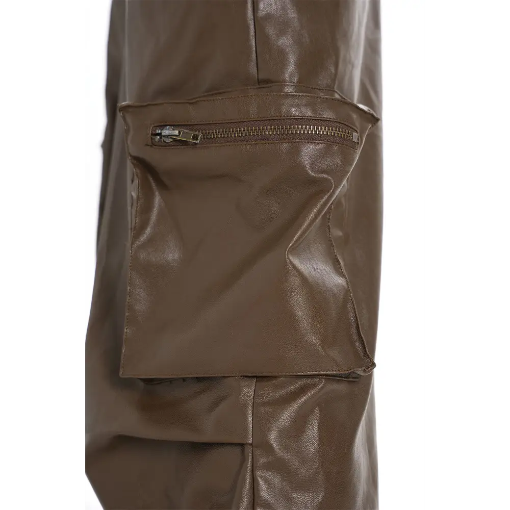 Tooling PU Leather Trousers For Men And Women
