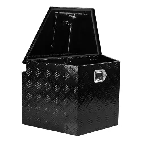 Trailer Tongue Box Aluminum Alloy Diamond Plate Tongue Box Tool Chest Heavy Duty Trailer Box Storage With Lock And Keys