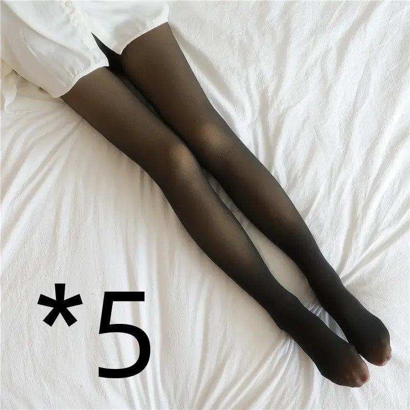Translucent Plus Size Leggings Fleece Lined Tights Fall And Winter Warm Fleece Pantyhose Women Fleece Lined Pantyhose Thermal Winter Tights Beyond Trends Hub