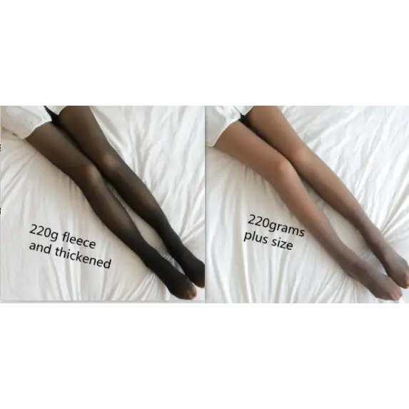 Translucent Plus Size Leggings Fleece Lined Tights Fall And Winter Warm Fleece Pantyhose Women Fleece Lined Pantyhose Thermal Winter Tights Beyond Trends Hub