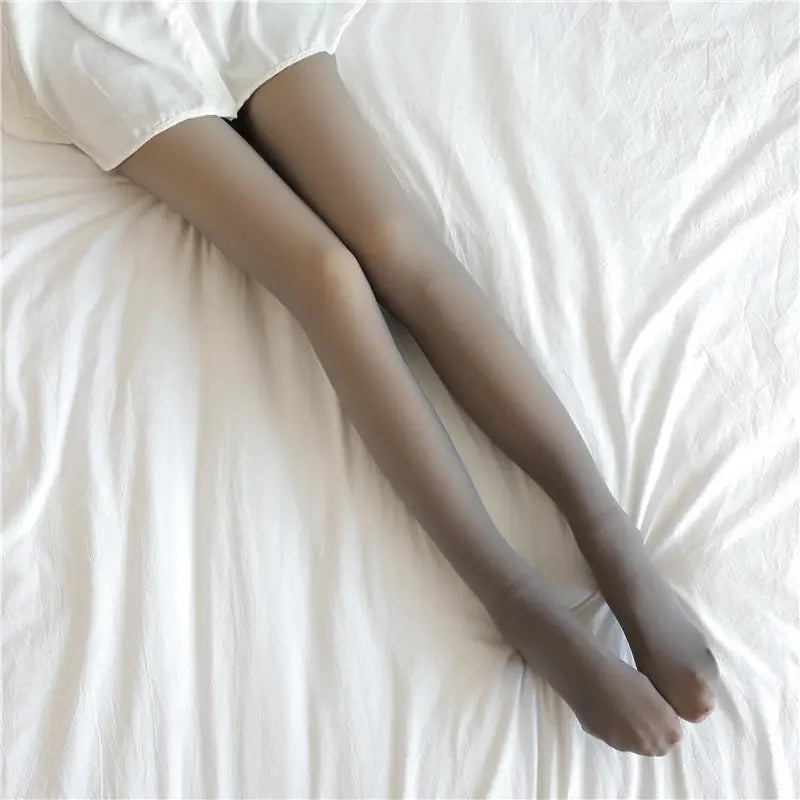 Translucent Plus Size Leggings Fleece Lined Tights Fall And Winter Warm Fleece Pantyhose Women Fleece Lined Pantyhose Thermal Winter Tights Beyond Trends Hub