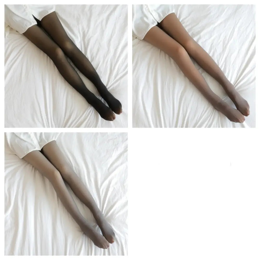 Translucent Plus Size Leggings Fleece Lined Tights Fall And Winter Warm Fleece Pantyhose Women Fleece Lined Pantyhose Thermal Winter Tights Beyond Trends Hub