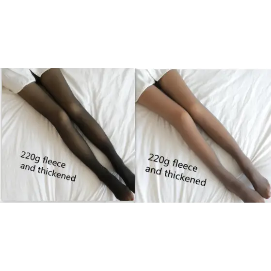 Translucent Plus Size Leggings Fleece Lined Tights Fall And Winter Warm Fleece Pantyhose Women Fleece Lined Pantyhose Thermal Winter Tights Beyond Trends Hub
