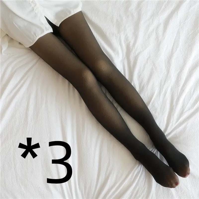 Translucent Plus Size Leggings Fleece Lined Tights Fall And Winter Warm Fleece Pantyhose Women Fleece Lined Pantyhose Thermal Winter Tights Beyond Trends Hub